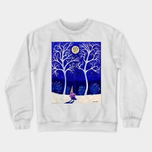 'The Moon is a Balloon Anchored to Promises of the Night' Crewneck Sweatshirt